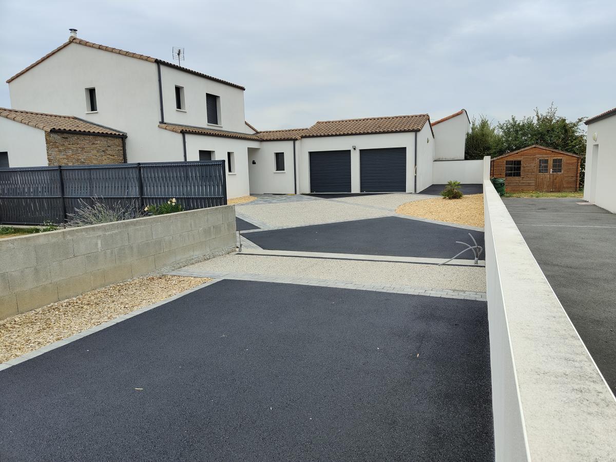 Revetement enrobé aux Brouzils en Vendée